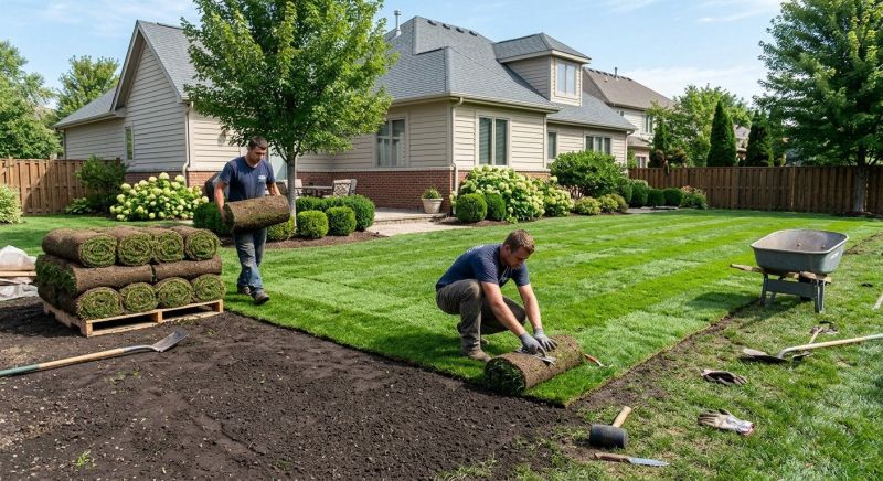 Fescue Sod Installation in Rockwall, TX